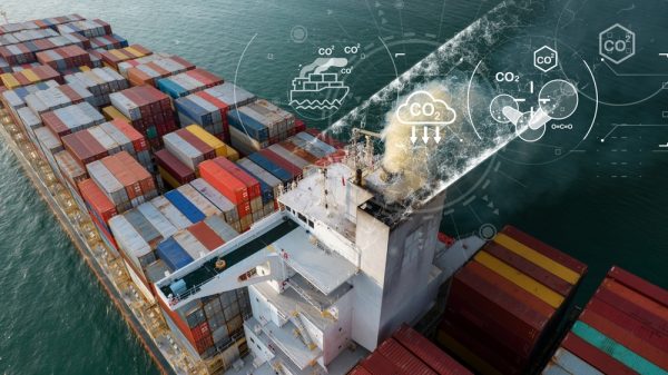 Large Cargo Container Ship
